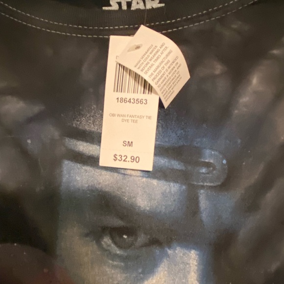 2/$25 NWT Star Wars Disney Evan MacGregor Obi Wan Kenobi T-shirt Small - Picture 2 of 4